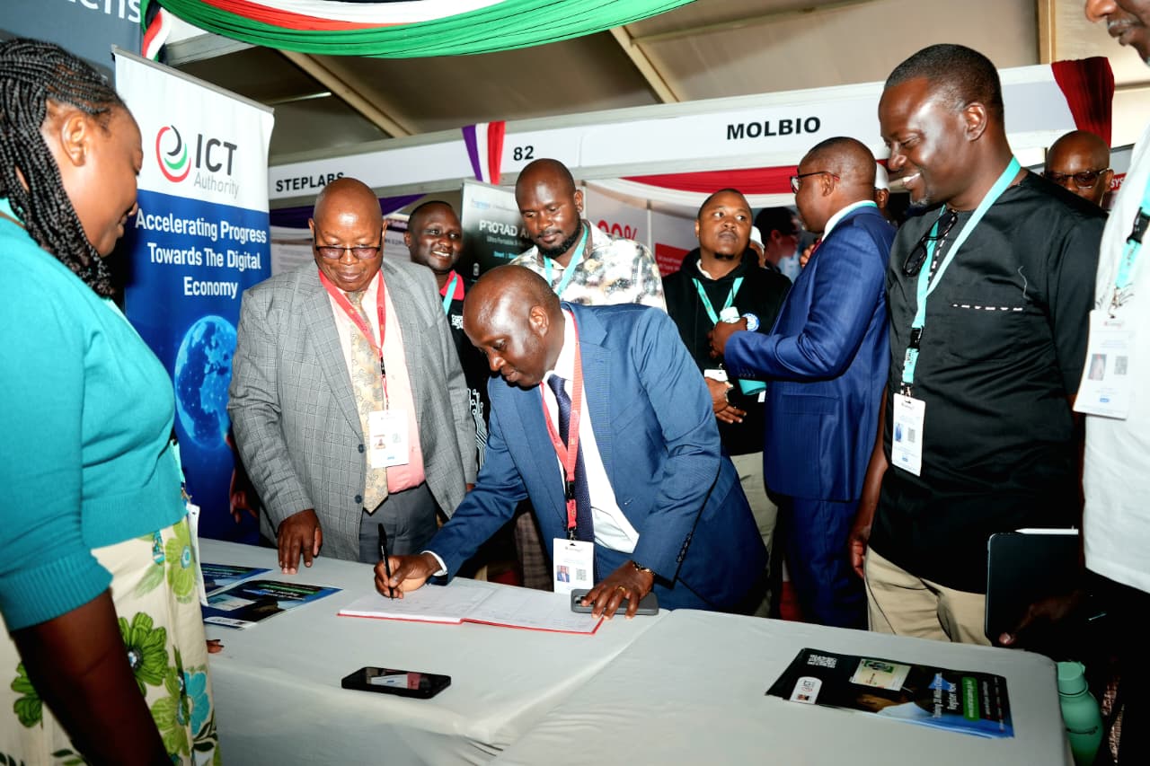 Eng. John Tanui Tours ICT and Digital Economy Booths at 9th Devcon 2025