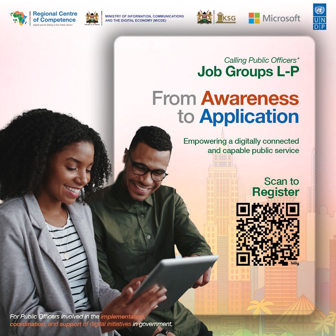 Be part of the skilled public sector workforce that optimally leverages technology.