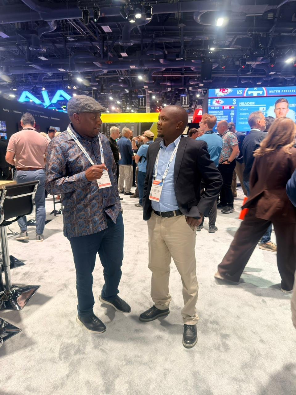 Mr Temesi Mukani, representing Principal Secretary for Broadcasting and Telecommunications, Mr Stephen Isaboke, at the NAB Show 2026 in Las Vegas, United States