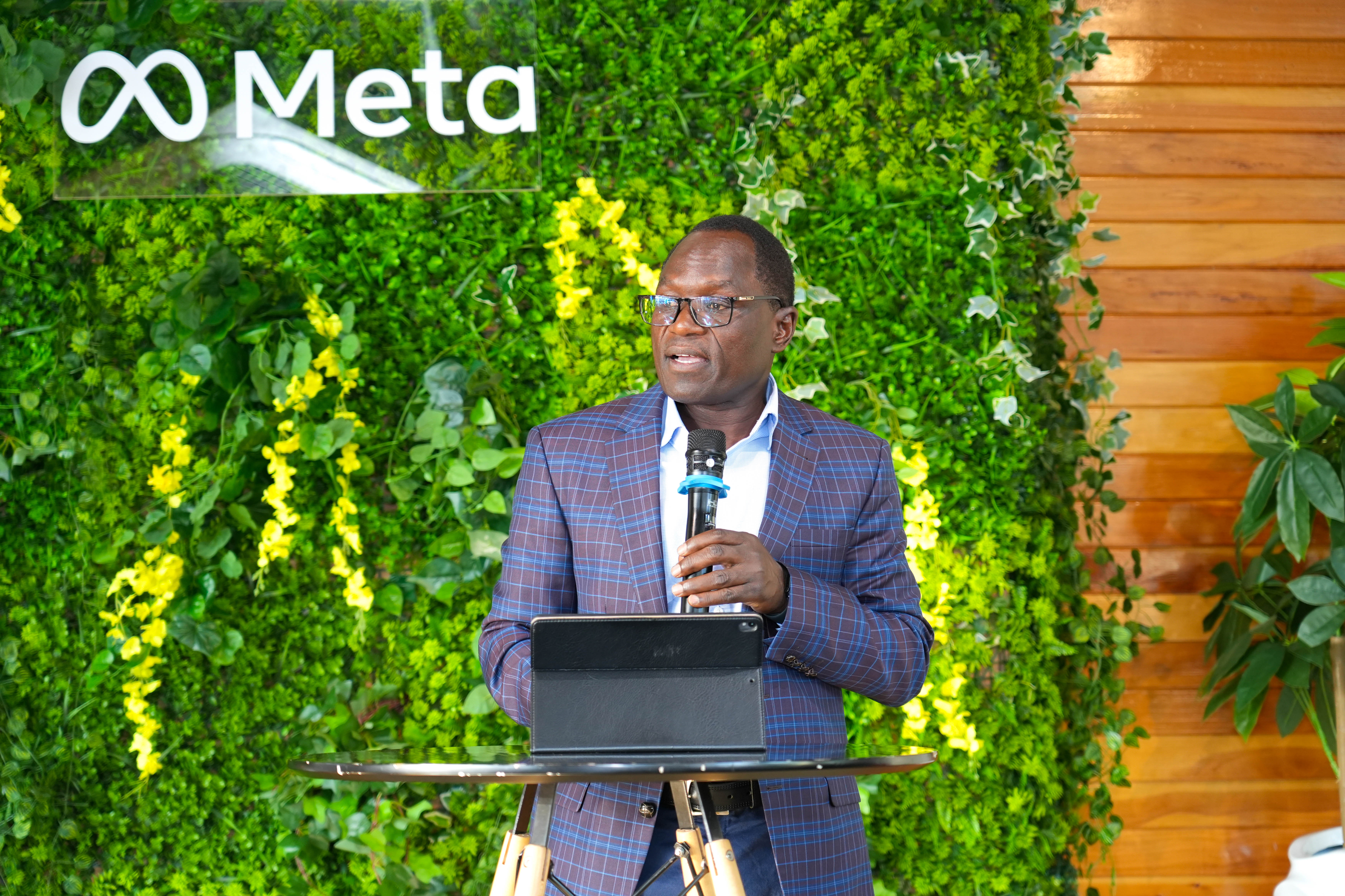 PS Isaboke making his remarks during the launch of the META Economic Impact in Sub-Saharan Africa Report and the META Transform with AI Programme