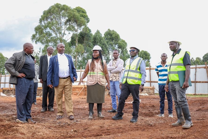 PS Isaboke inspecting projects in Masige East, Bobasi, Kisii County