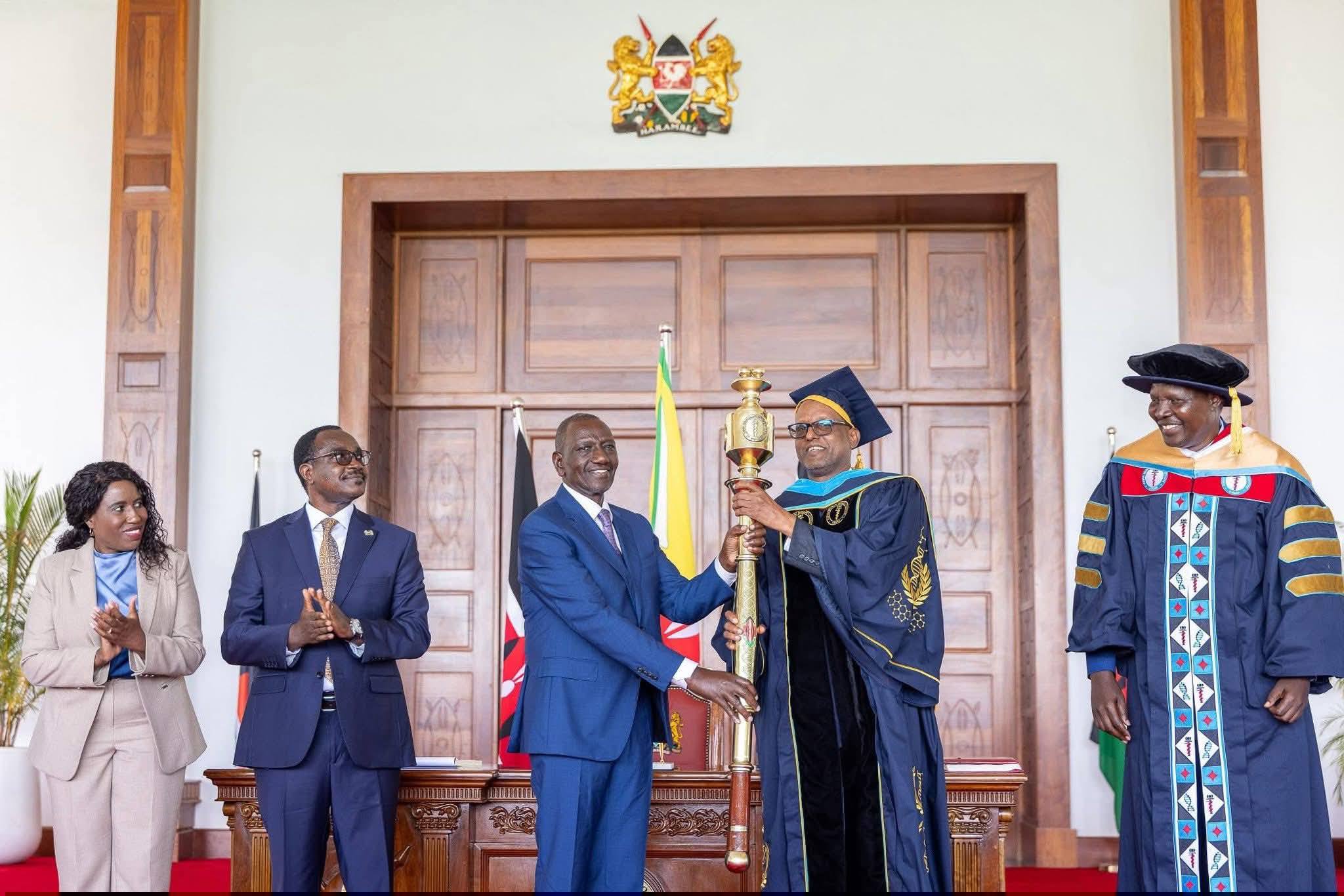 Cabinet Secretary Kabogo Joins Leaders at State House for Charter Award to Kenya-AIST 