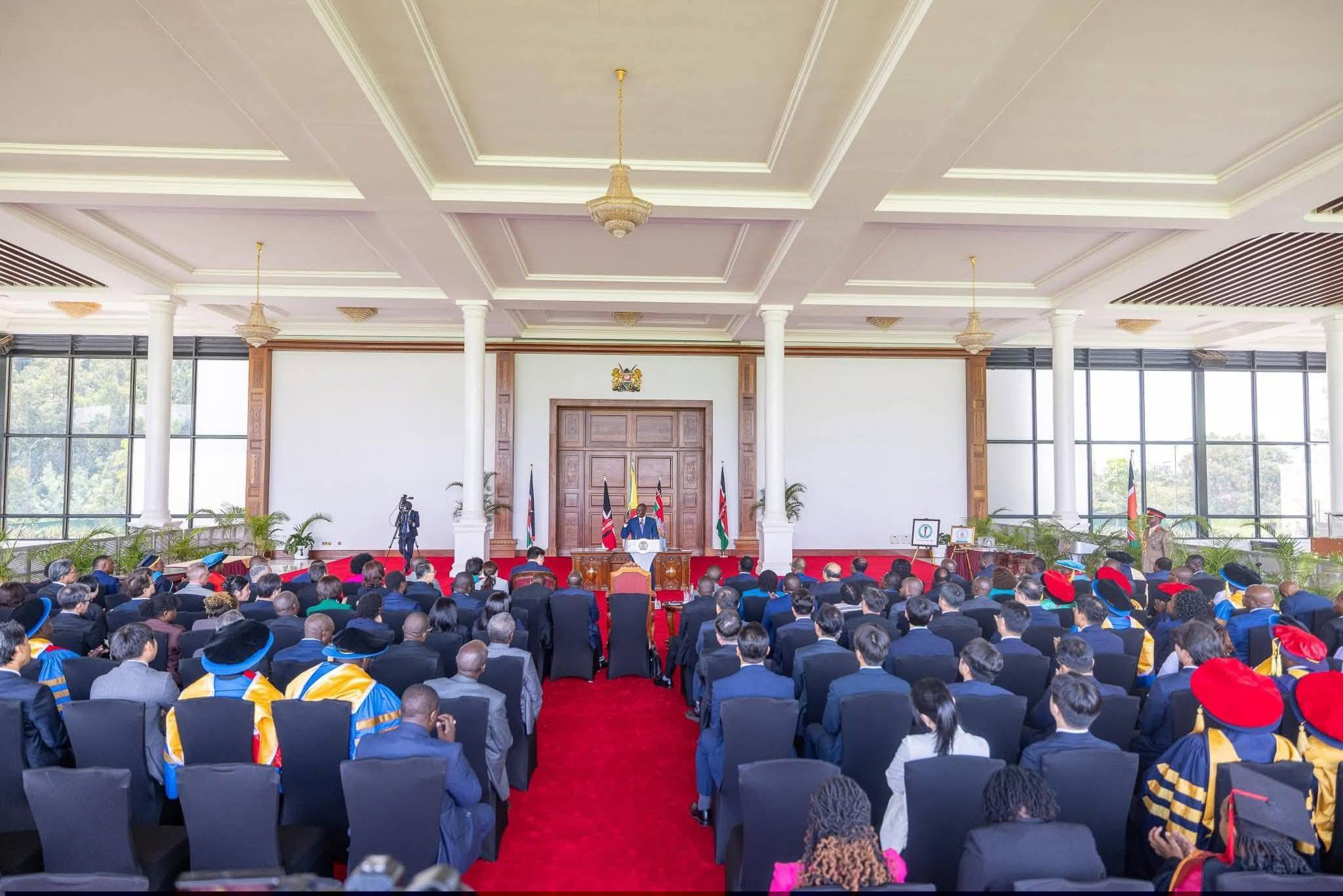 Cabinet Secretary Kabogo Joins Leaders at State House for Charter Award to Kenya-AIST 