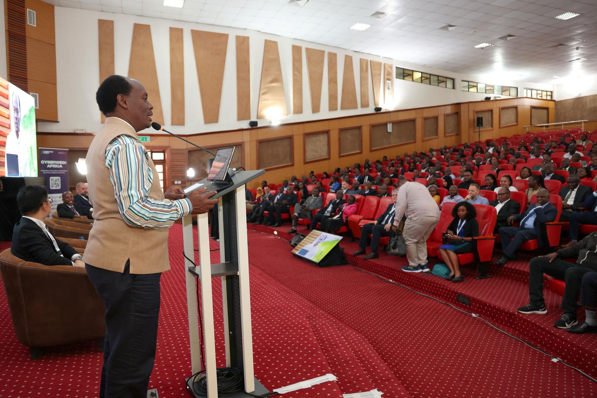 CS H.E. Hon. William Kabogo Gitau officially opens the Cyberweek Africa 2025
