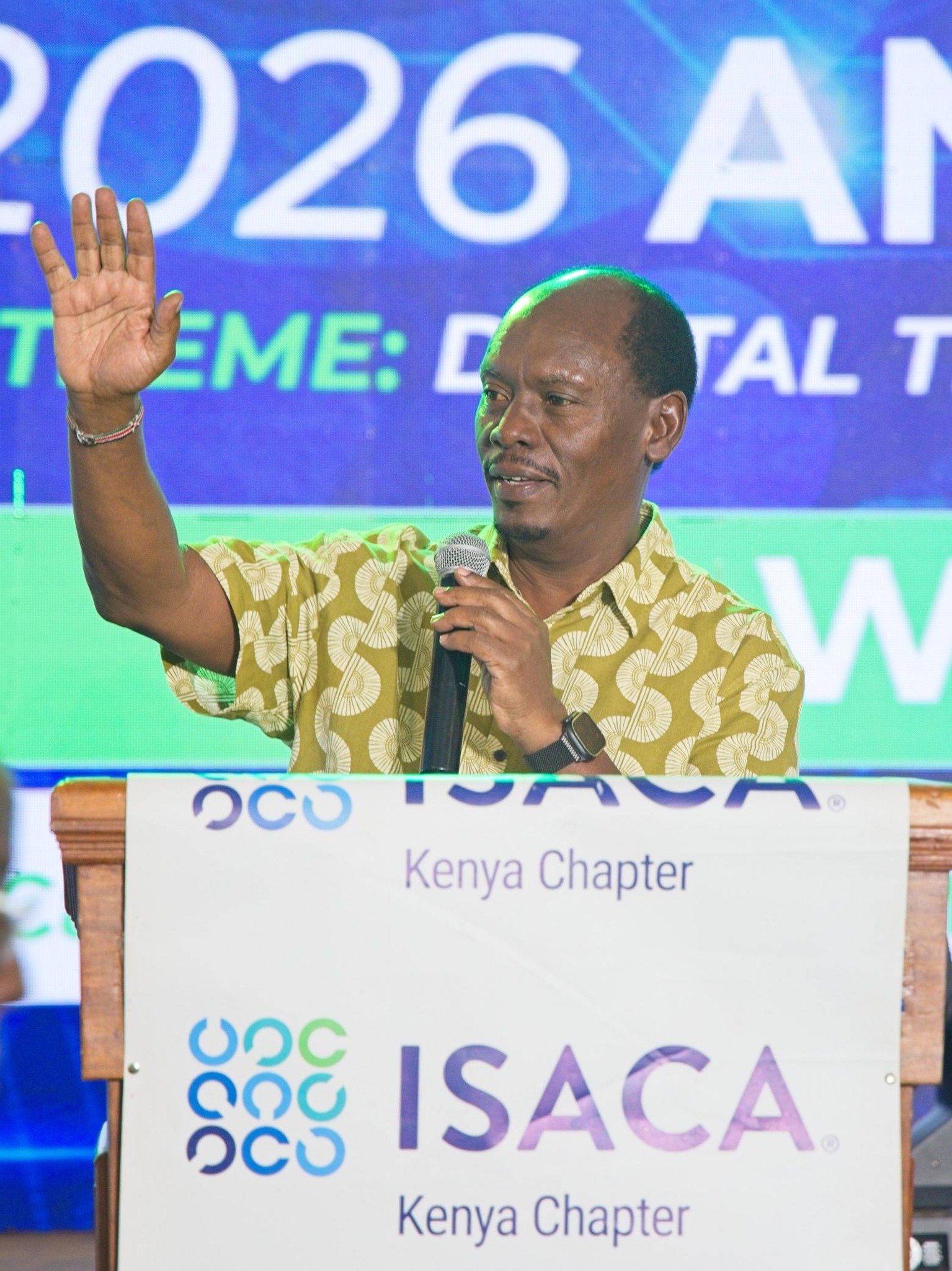 Officially opening the ISACA Kenya Chapter 2026 Annual Conference