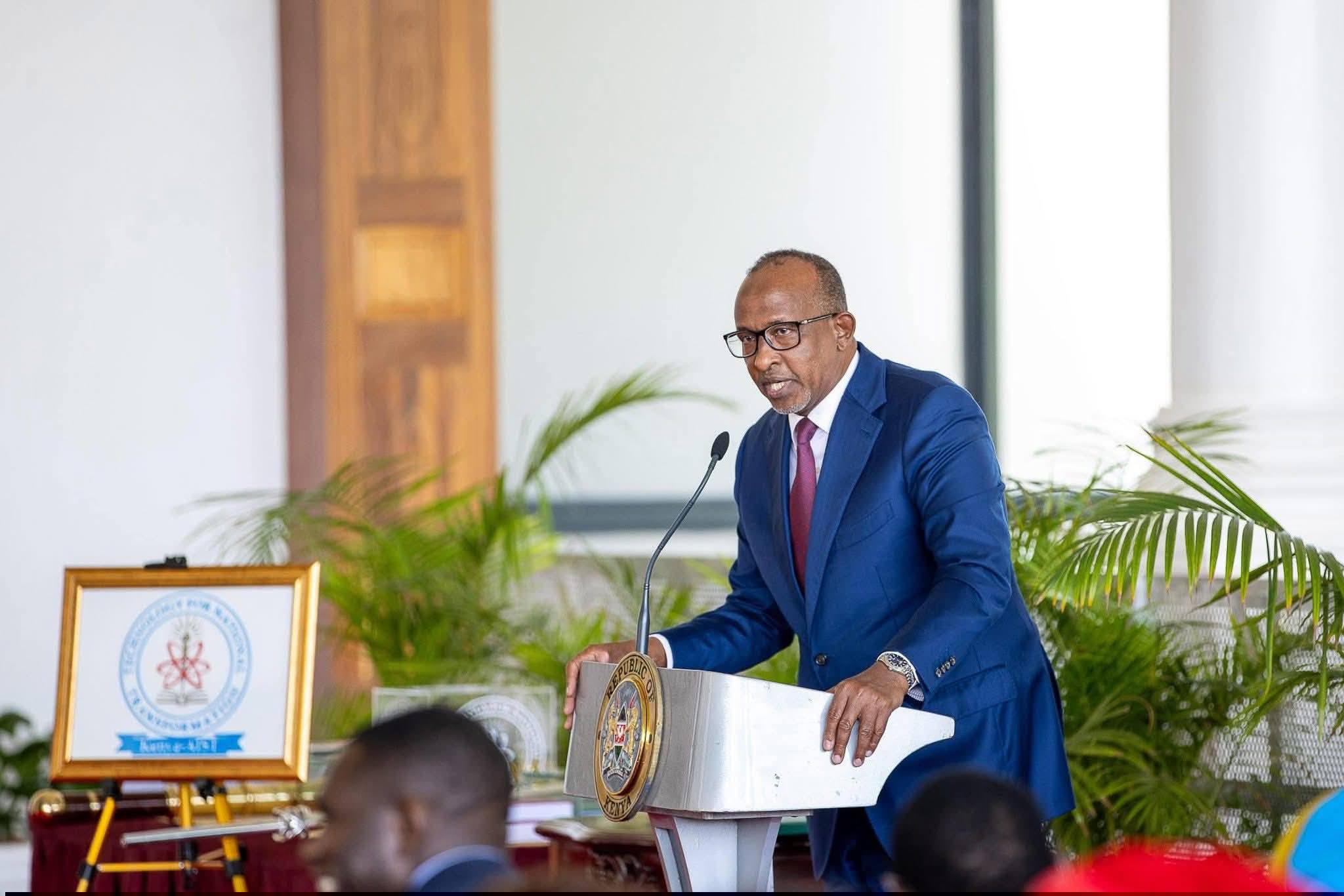 Cabinet Secretary Kabogo Joins Leaders at State House for Charter Award to Kenya-AIST 