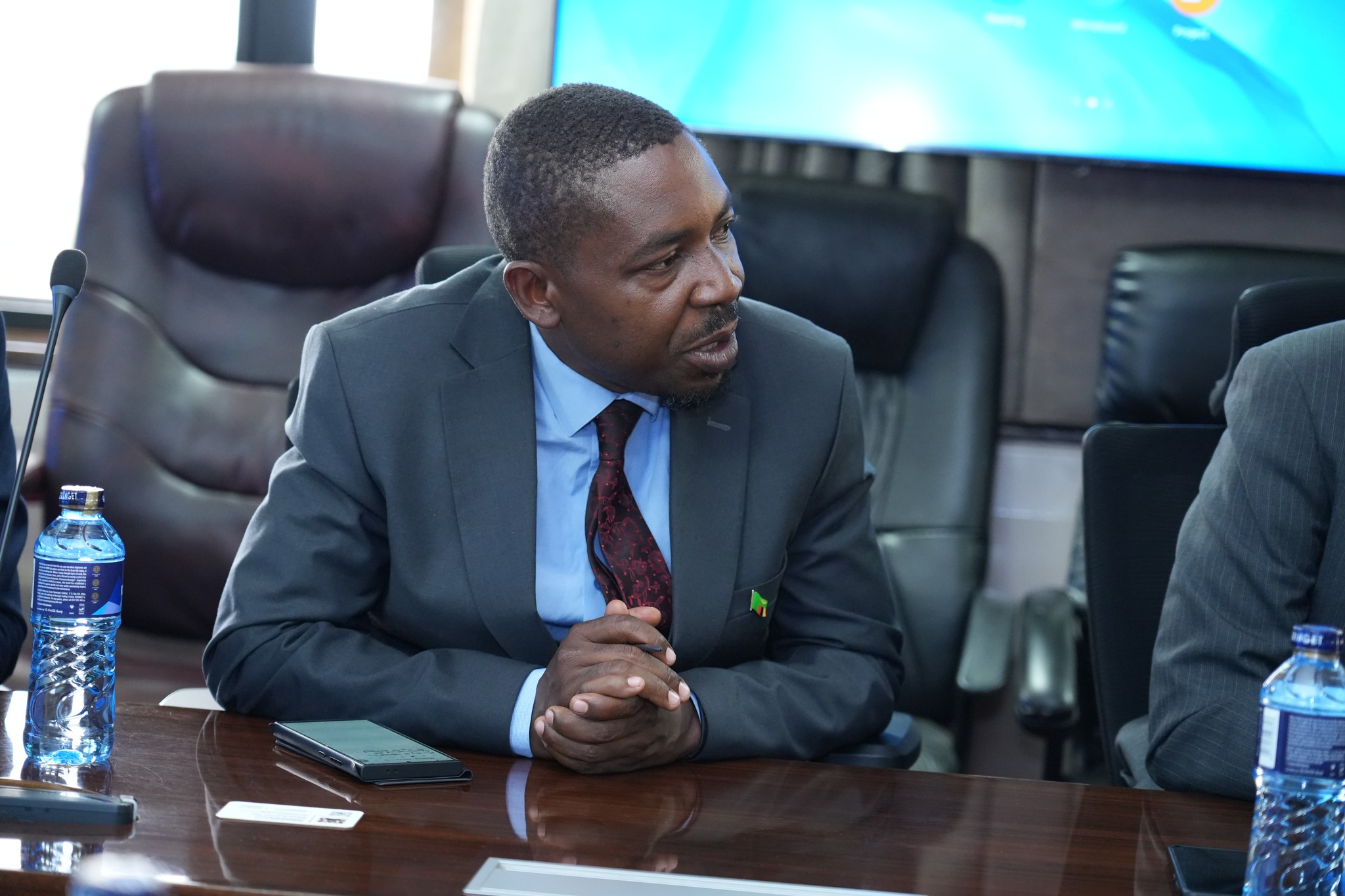 PS Stephen Isaboke Hosts Zambia’s Technology Minister