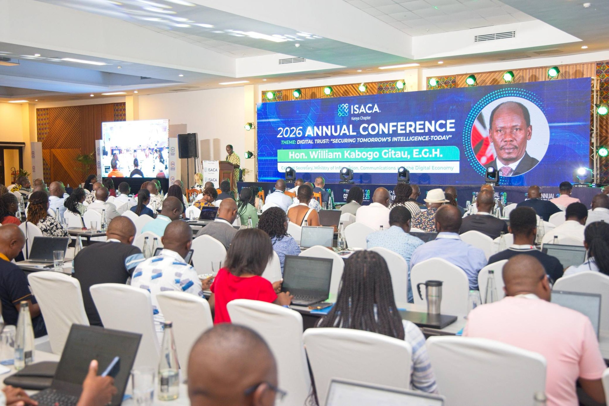 Officially opening the ISACA Kenya Chapter 2026 Annual Conference