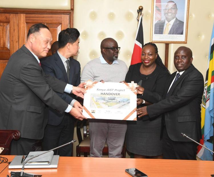 PS Tanui presides over official handover of Kenya-AIST Project