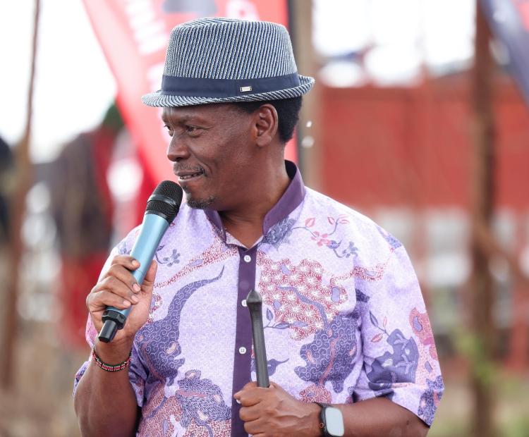 CS H.E. Hon. William Kabogo Gitau has presided over the official launch of KBC's Nosim FM Transmitter in Oleleshwa Hills
