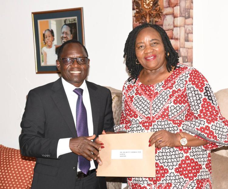 PS Isaboke Hands Over Official Raila Odinga Memorial Website to the Odinga Family