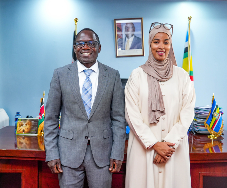 PS Isaboke hosted Hon. Umulkher Harun Mohamed, Nominated Member of Parliament.