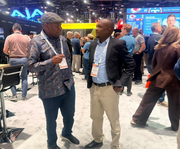 Mr Temesi Mukani, representing Principal Secretary for Broadcasting and Telecommunications, Mr Stephen Isaboke, at the NAB Show 2026 in Las Vegas, United States