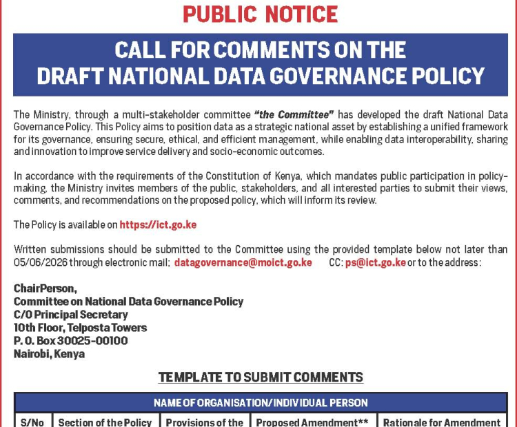 Call for Comments