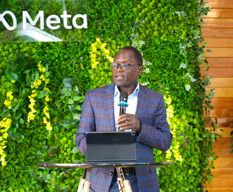 PS Isaboke making his remarks during the launch of the META Economic Impact in Sub-Saharan Africa Report and the META Transform with AI Programme