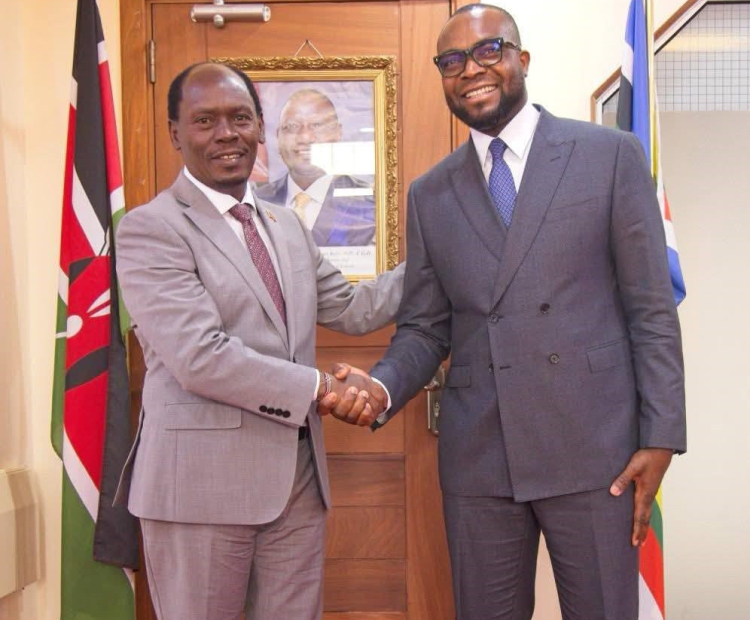 Cabinet Secretary William Kabogo, EGH, hosts his counterpart, Dr.Bosun Tijani, Nigerian Minister