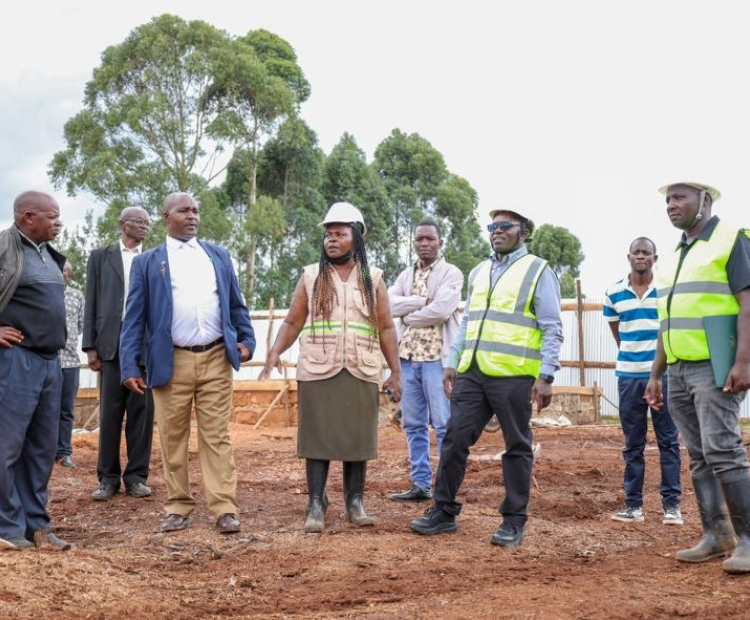 PS Isaboke inspecting projects in Masige East, Bobasi, Kisii County